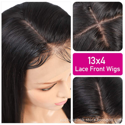 Uniky Human Hair 13x6 34 Inch Curly Top Quality Lace Frontal Wigs Deals Vendor Brazilian Water Wave Full Lace Wigs